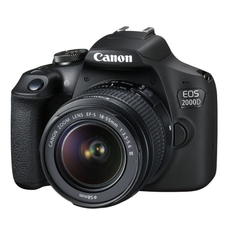 Canon EOS 2000D DSLR Camera with EF-S 18-55 mm f/3.5-5.6 IS II Lens Canon EOS 2000D DSLR Camera with EF-S 18-55 mm f/3.5-5.6 IS II Lens